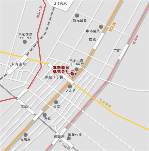 電鉄商事株式会社の地図